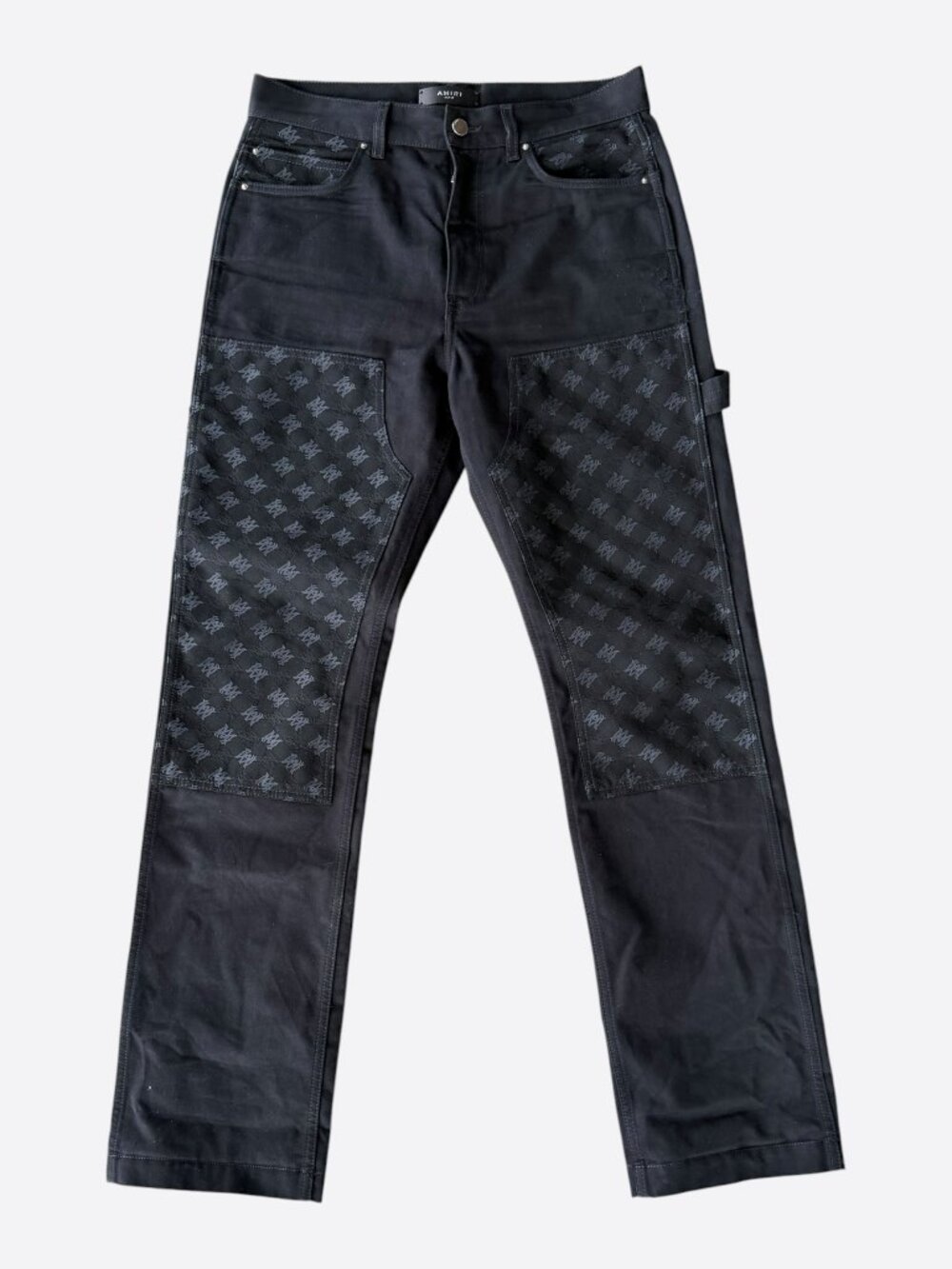 Amiri Black MA Monogram Carpenter Pants